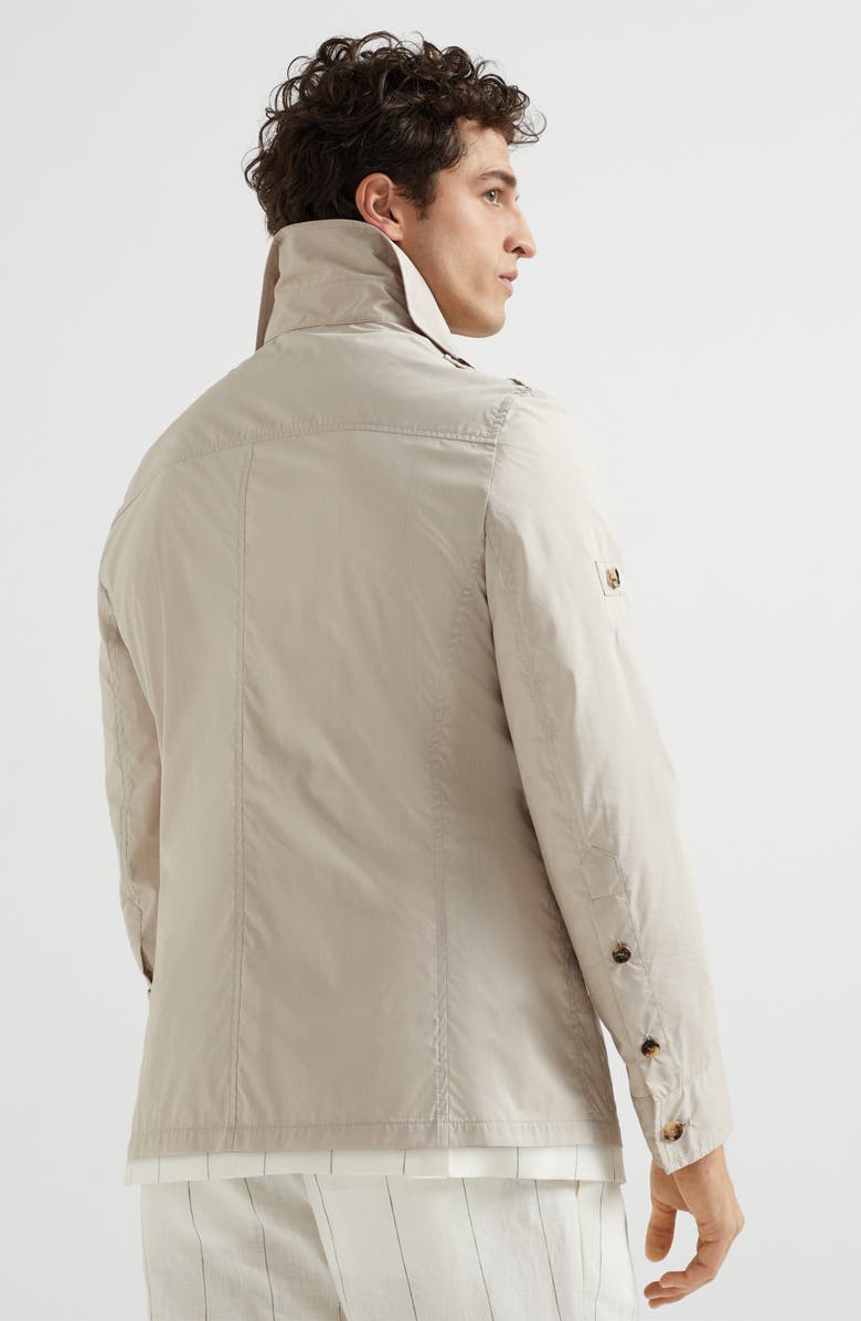 Brunello Cucinelli Water-resistant safari jacket, Alternate, color, 