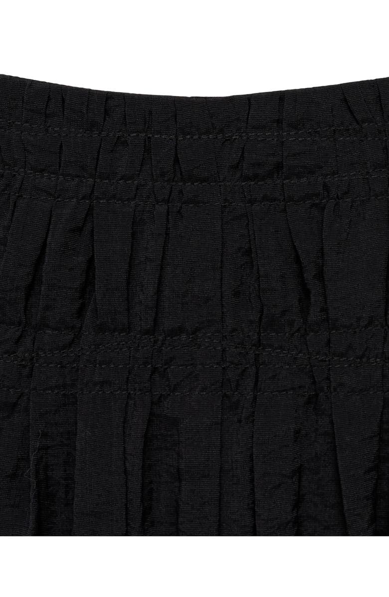 MANGO Pleated Midi Skirt, Alternate, color, Black