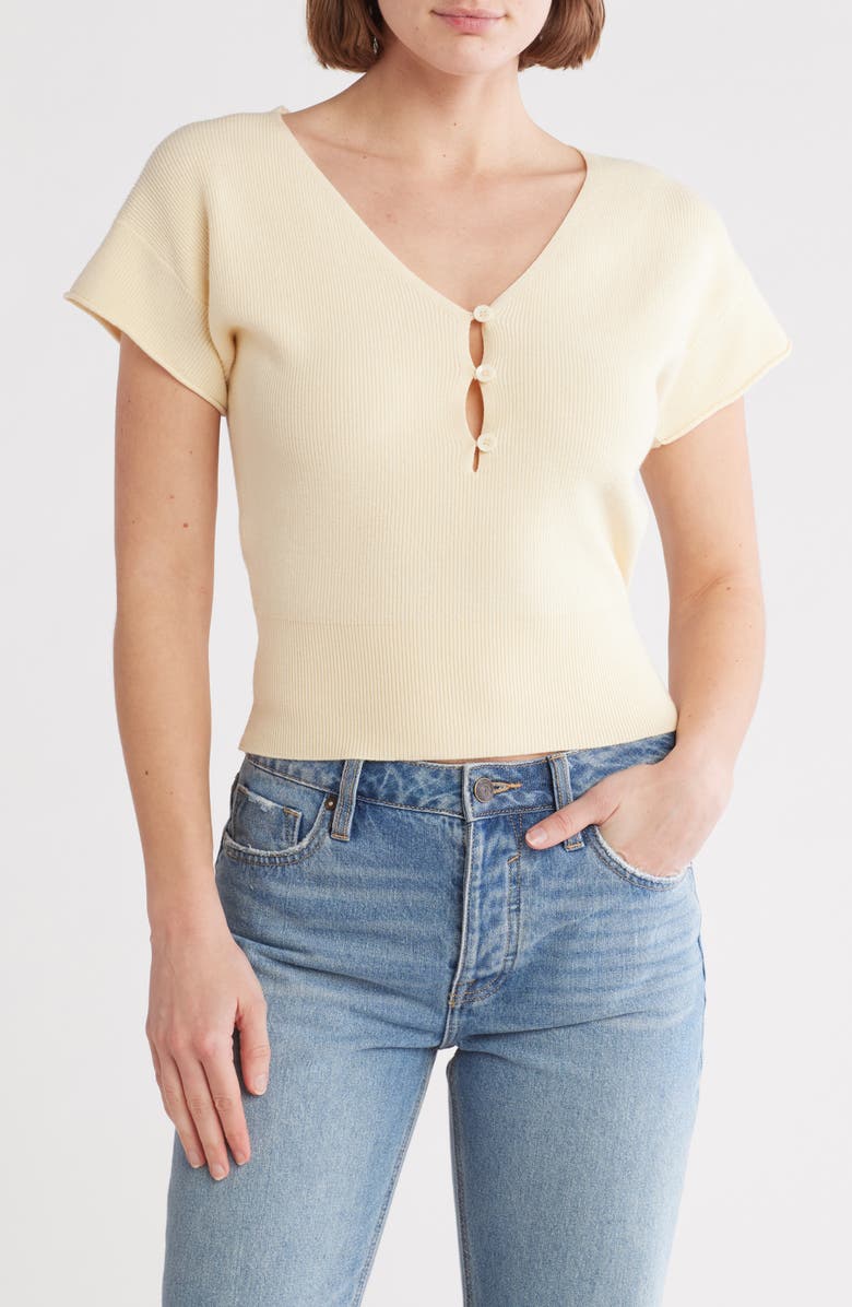 Vigoss Short Sleeve Sweater, Main, color,