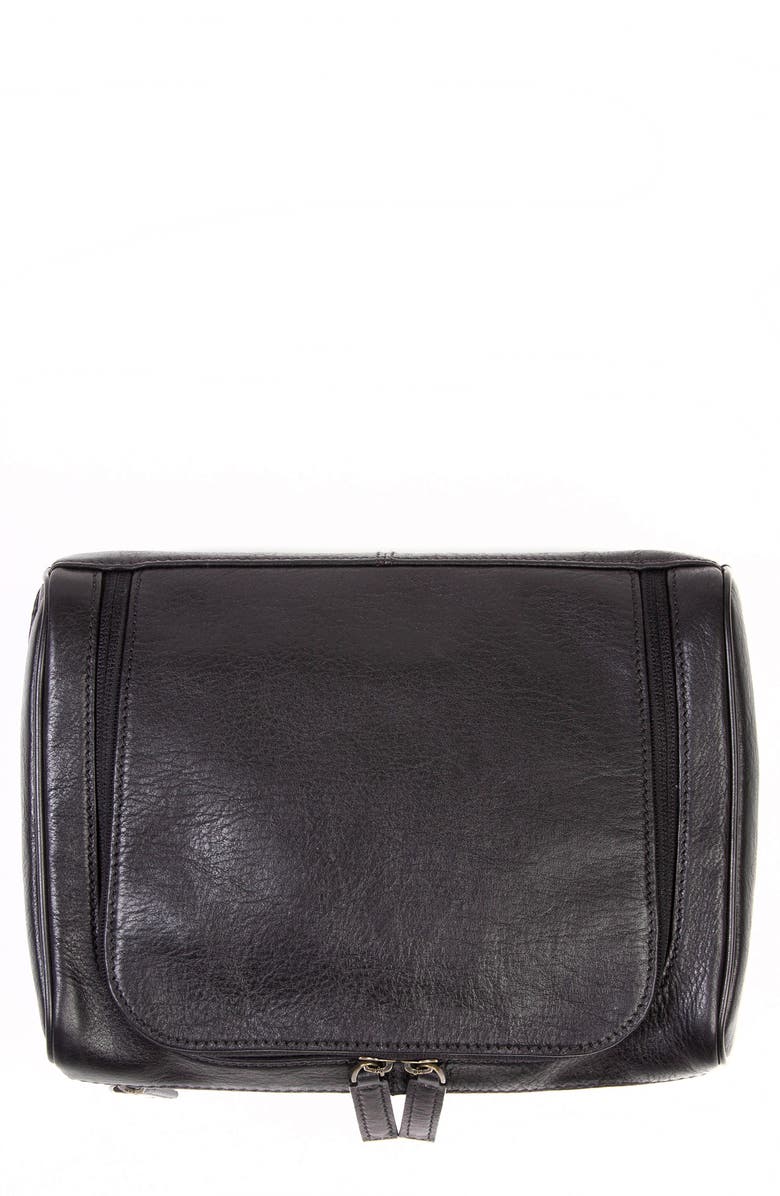 BOCONI Becker Leather Travel Kit, Main, color, 