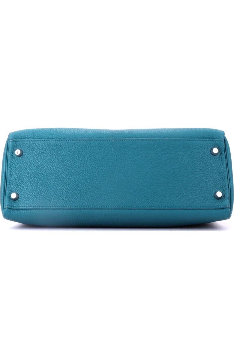 Pre-Owned Hermes Kelly Handbag Blue Togo with Palladium Hardware 32, Alternate, color, Bleu Izmir