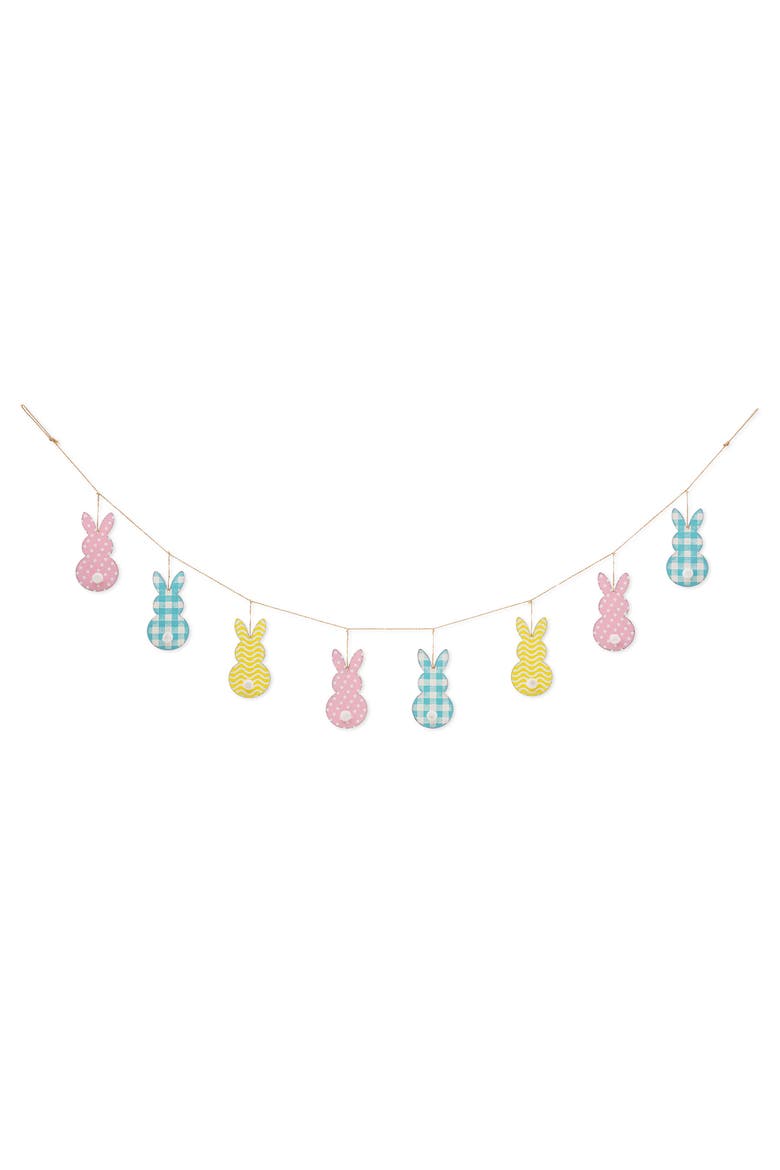 6ft Easter Metal Bunny Garland, Main, color, Blue
