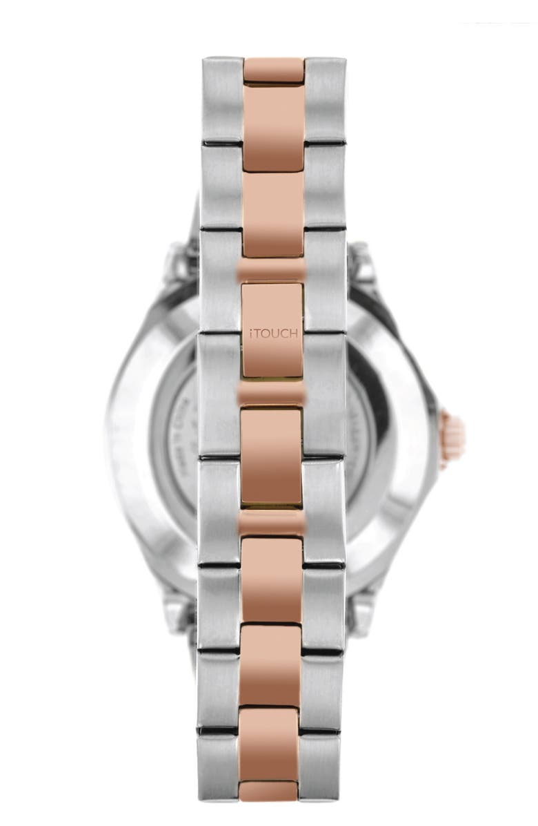 I TOUCH iTouch Connected Hybrid Smartwatch Fitness Tracker: Two Toned Metal Strap, 38mm, Alternate, color, 