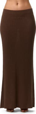 Naked Wardrobe Knit Maxi Skirt