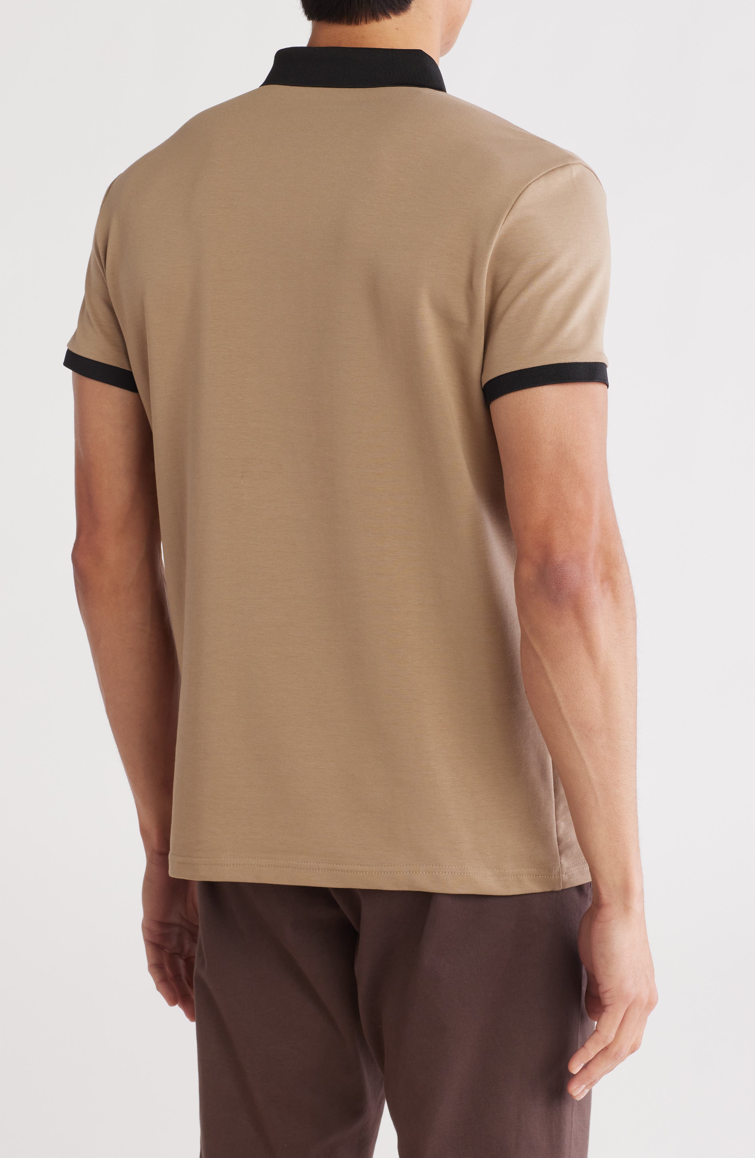 Slim Fit Stretch Cotton Polo - image 4