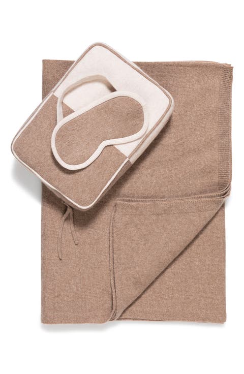 Sophia Cashmere Colorblock Travel Set