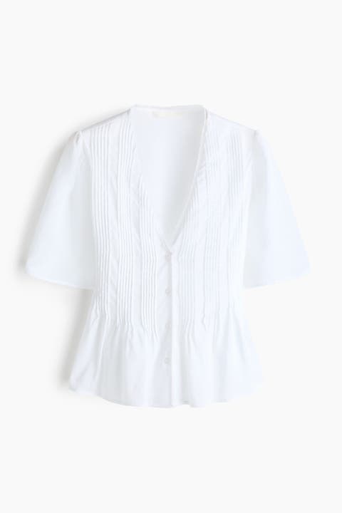 Pintucked Blouse