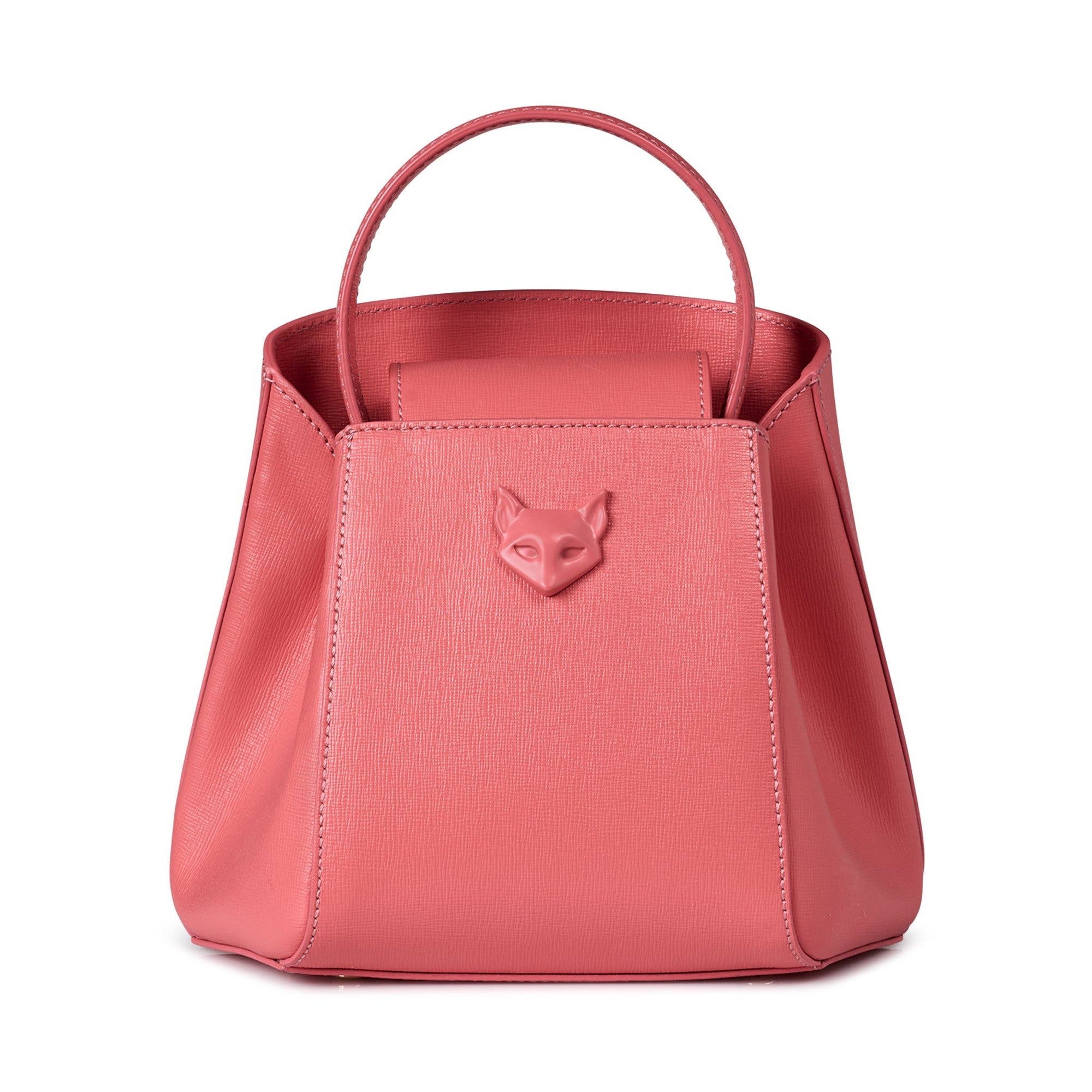 Rosa Mini Monochrome Handbag, Alternate, color, Coral