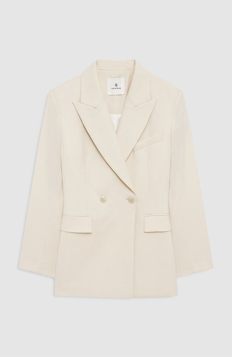 ANINE BING Tiphaine Blazer, Main, color, Ecru