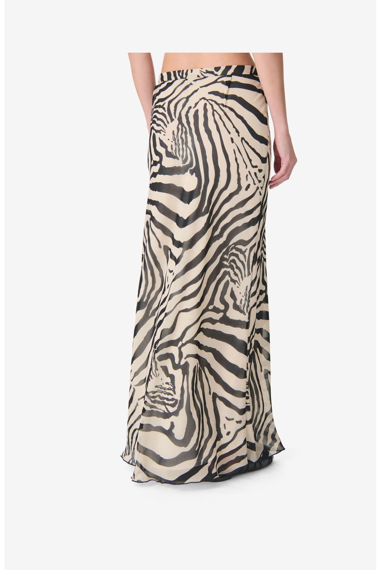 Tilly Zebra Print Maxi Skirt, Alternate, color, BLACK WILD PRINT