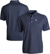 Cutter & Buck Men's Cutter & Buck Navy/White New York Yankees Pike Eco Symmetry Print Stretch Recycled Polo