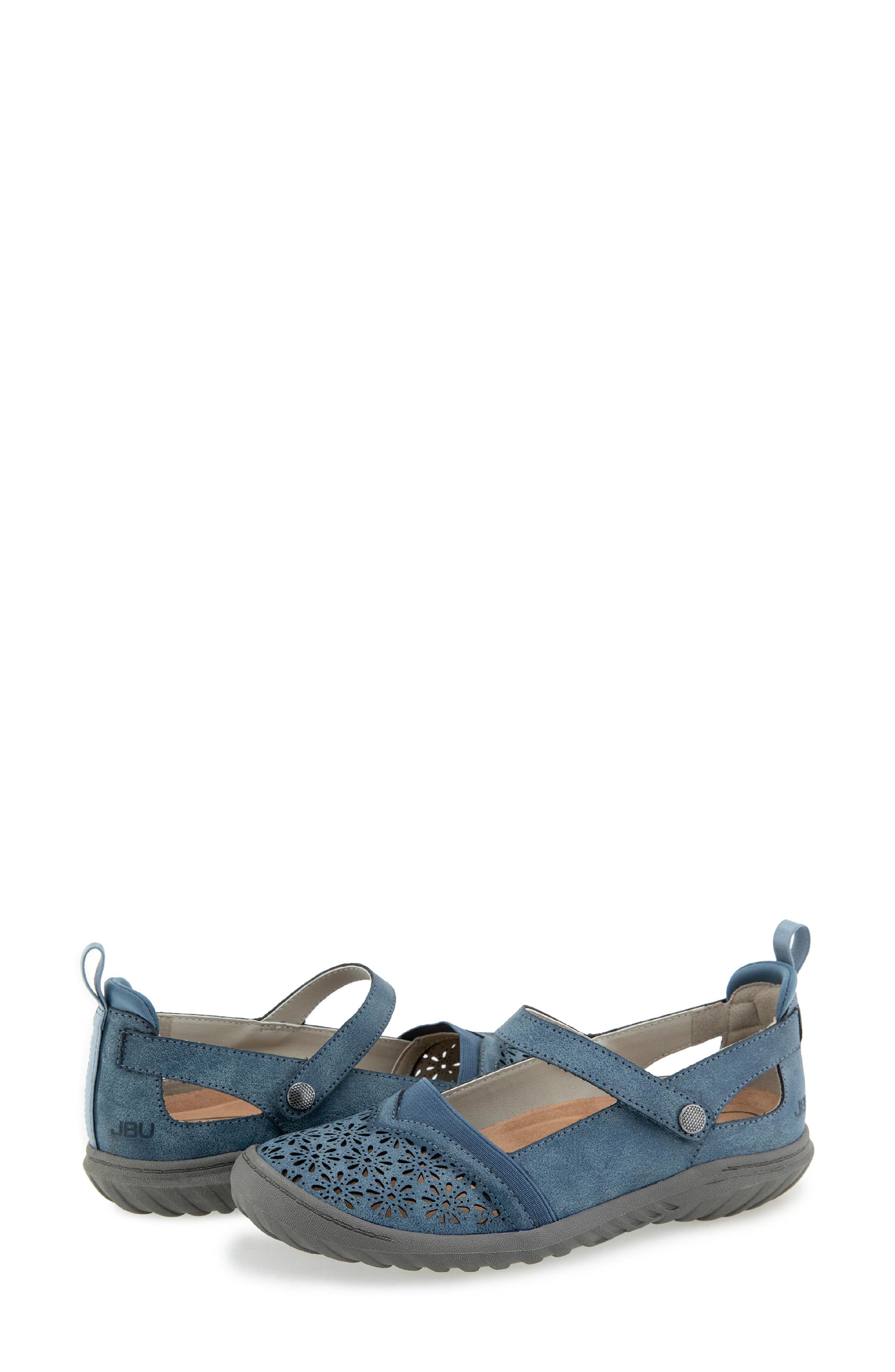 Rya Slip-On Flat, Alternate, color, DENIM