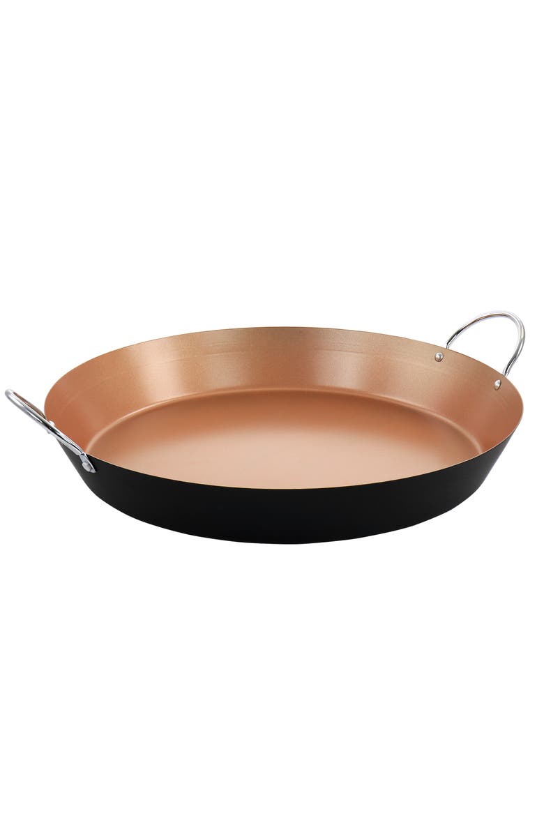 OSTER Stonefire Carbon Steel Nonstick 16 Inch Paella Pan, Main, color, Brown