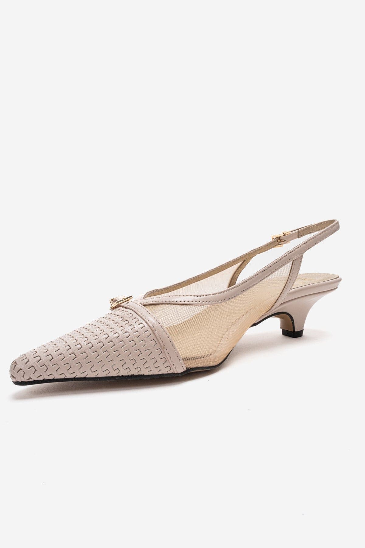 Laviera Mesh Slingback Pump, Alternate, color, Beige