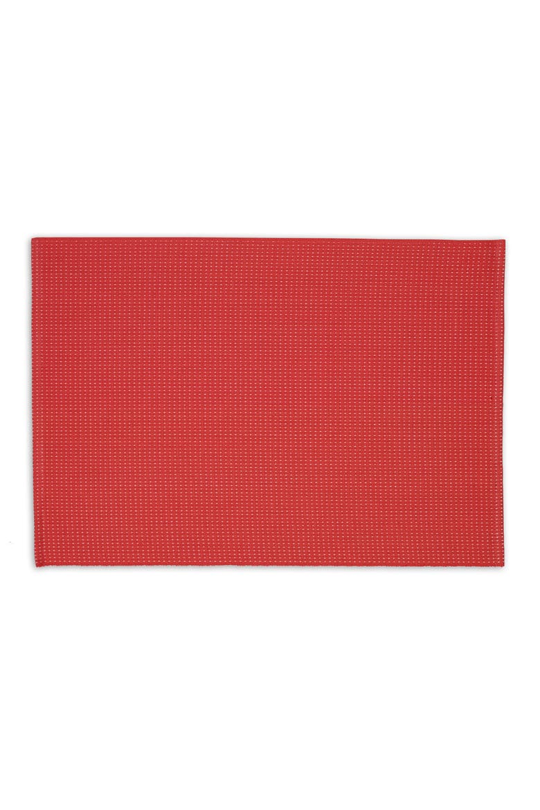 Pink Begonia Dobby Dots Placemat Set/6, Alternate, color, Pink Begonia