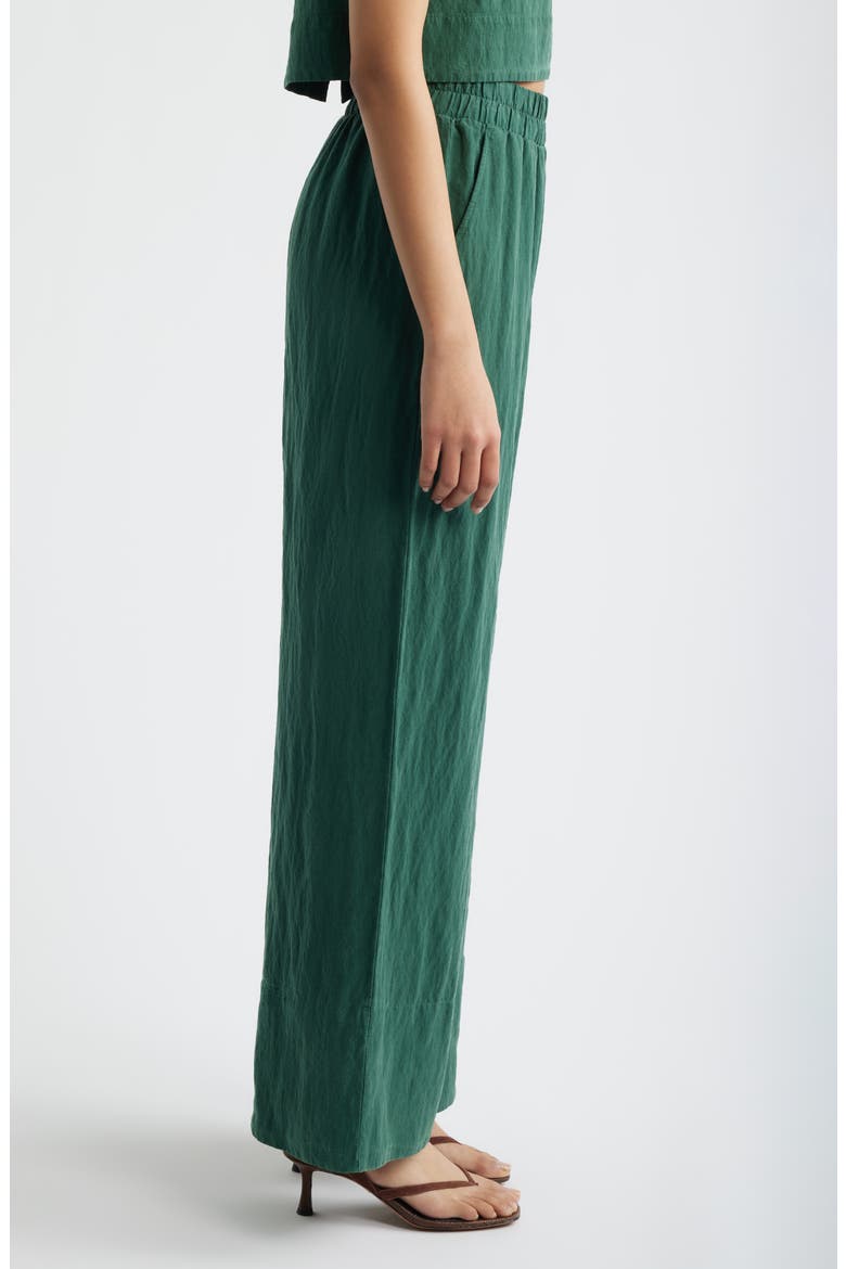 Pull-On Wide Leg Pants, Alternate, color, MEADOW MOSS
