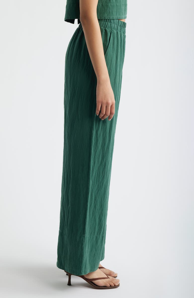 Cloth & Stone Pull-On Wide Leg Pants, Alternate, color, Meadow Moss