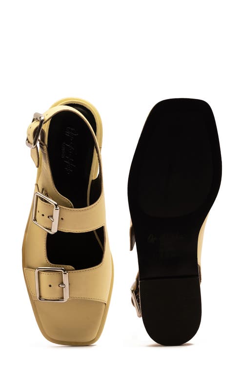 Off The Hook London Baker Buckle Sandal In Yellow