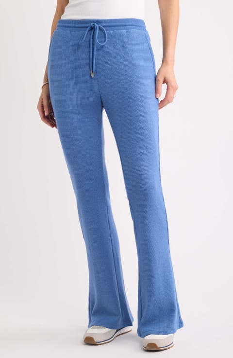 Waffle Flare Leg Pants