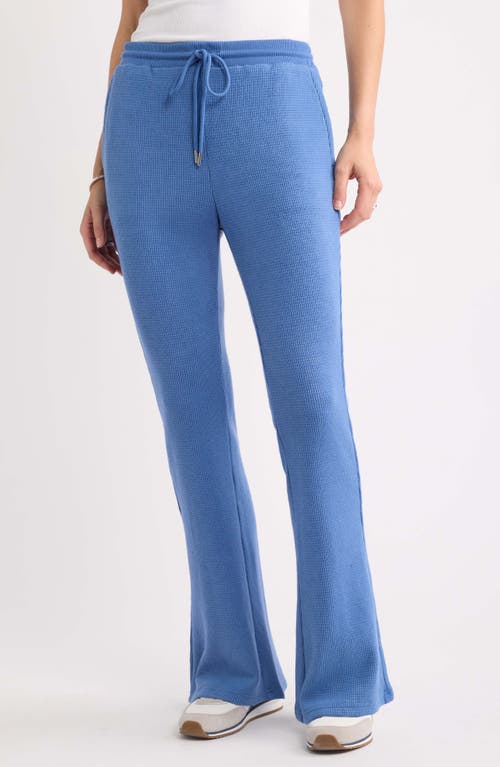 caslon(r) Waffle Flare Leg Pants in Blue Glory at Nordstrom, Size Xx-Large