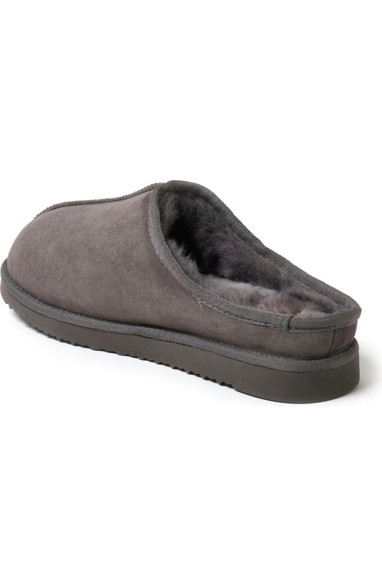 DEARFOAMS Fireside Grafton Genuine Shearling Clog Slipper, Alternate, color, Grey Solid