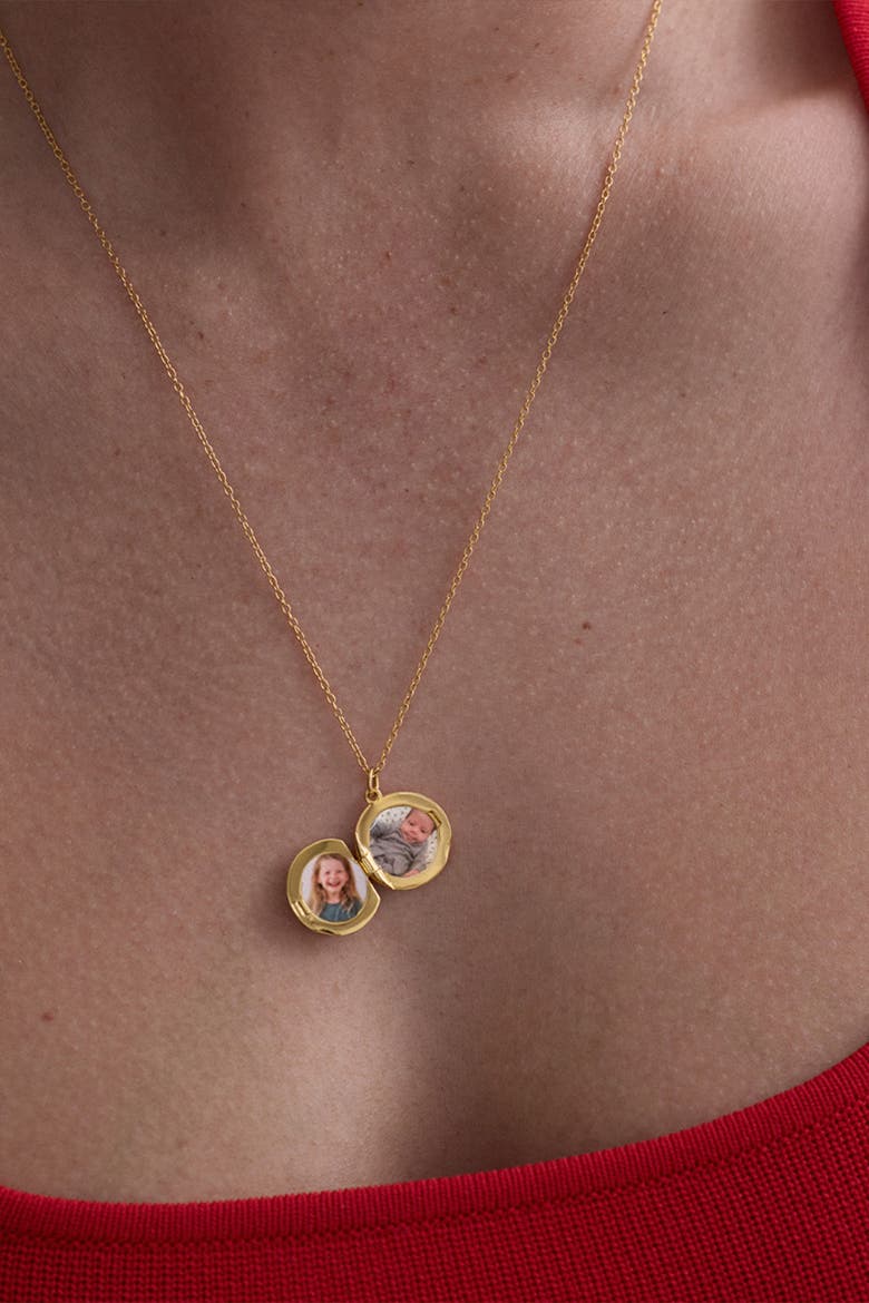 Gold Biography Midi Locket Necklace, Alternate, color, Gold