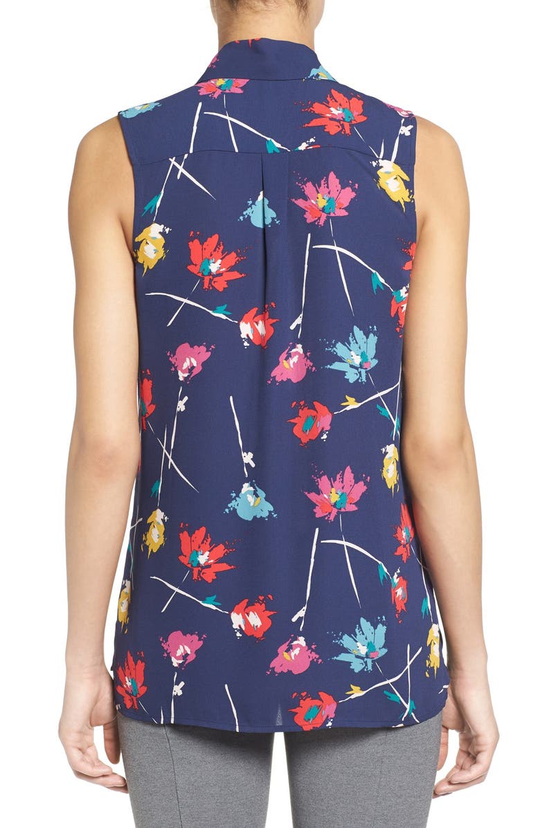 Halogen<sup>®</sup> Sleeveless Tie Neck Blouse, Alternate, color, 