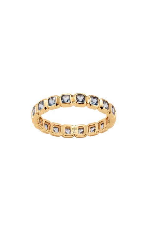 Cubic Zirconia Eternity Birthstone Ring
