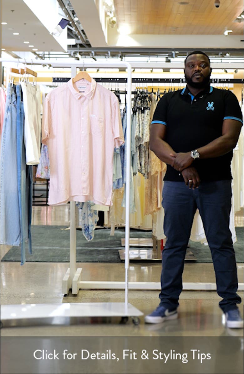 Deerpark Stripe Summer Fit Short Sleeve Button-Up Shirt, sales video thumbnail