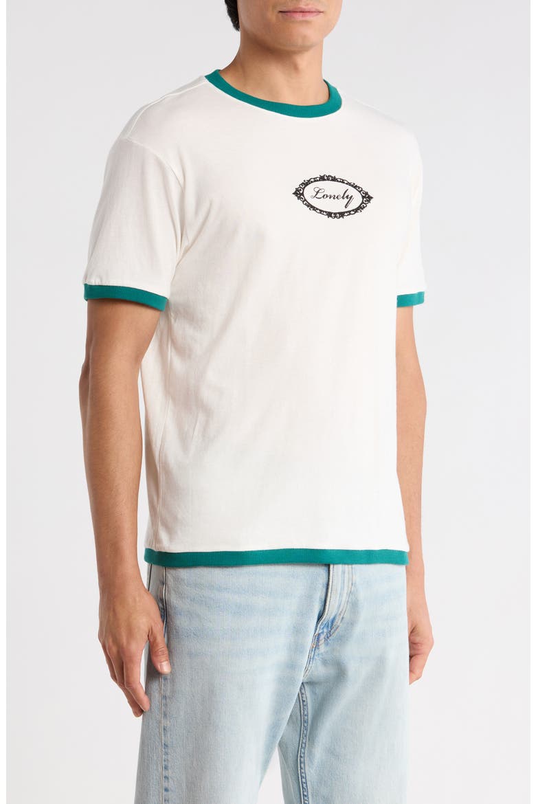 Lonely Ringer T-Shirt, Alternate, color, CREAM
