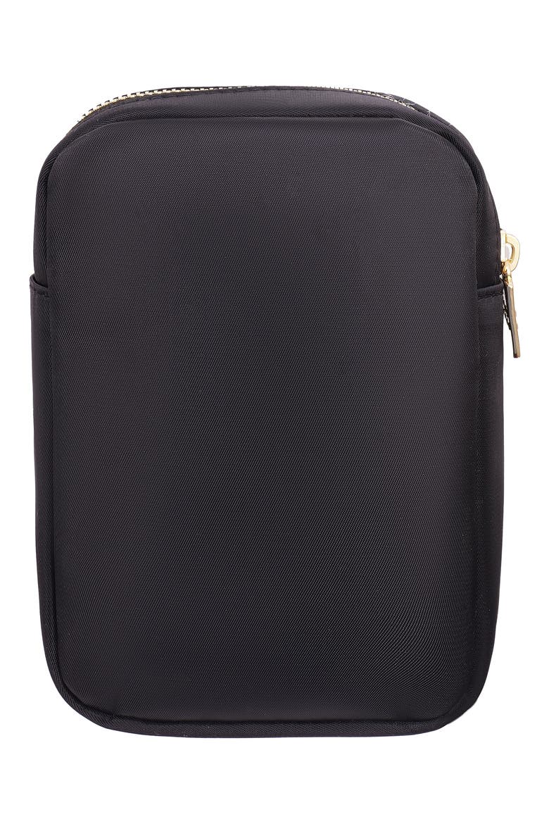 Mini Bow Cosmetics Bag, Alternate, color, BLACK/BLACK