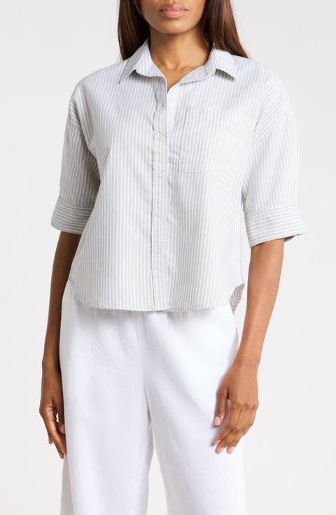 The Collegitate Short Sleeve Button-Up Shirt