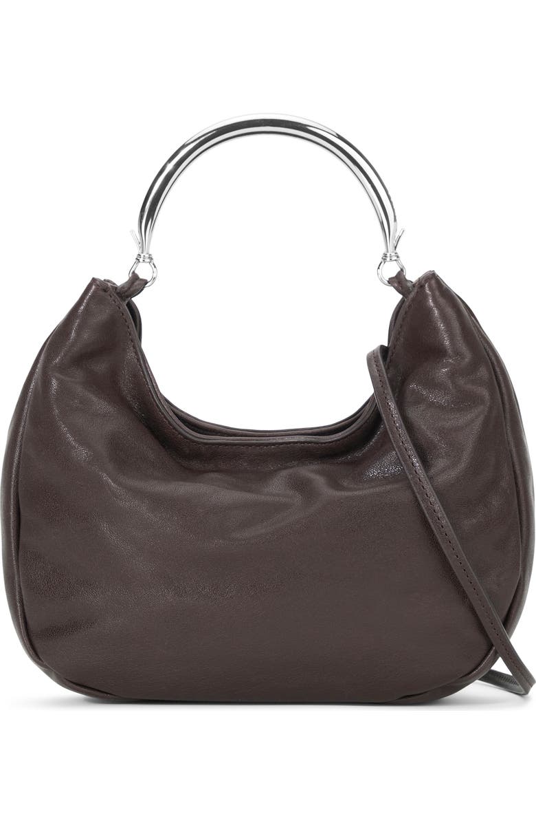 STAUD Romeo Leather Crossbody Bag, Main, color, Espresso