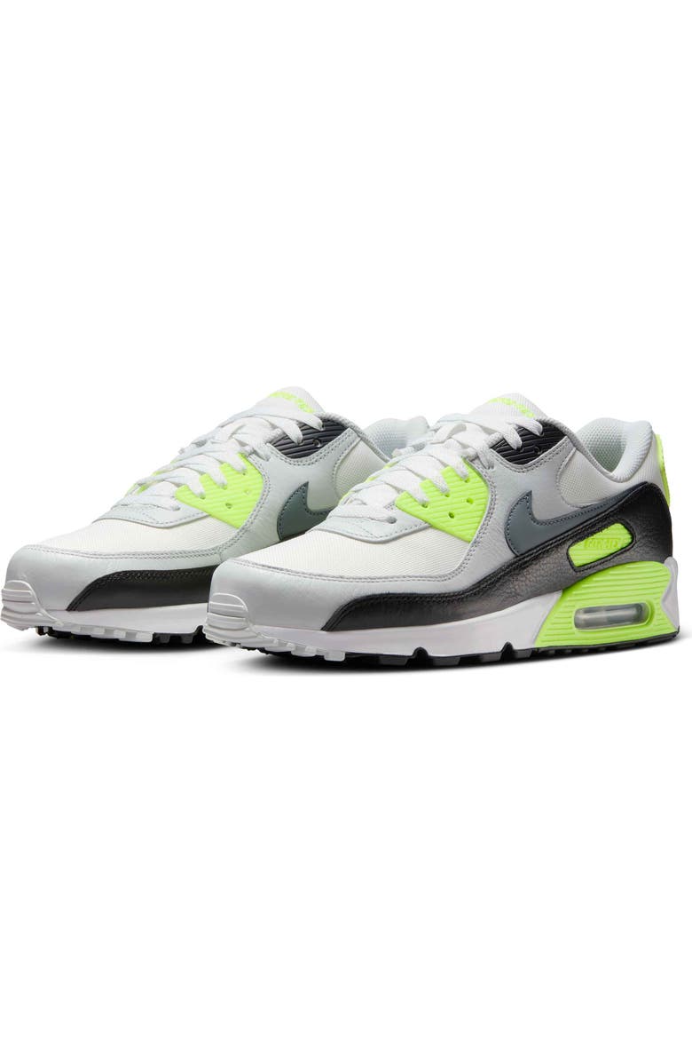 Nike Air Max 90 Gore-Tex<sup>®</sup> Waterproof Sneaker, Main, color, Summit White/ Volt/ Black