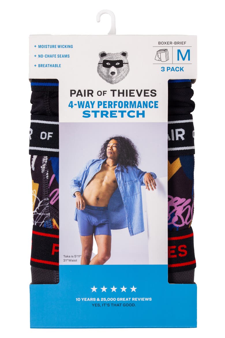 3-Pack Performance Mesh Boxer Briefs, Alternate, color, BLACK