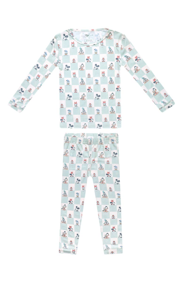 Copper Pearl Mickey & Friends Fitted Two-Piece Pajamas, Main, color, Mickey Mouse Friends