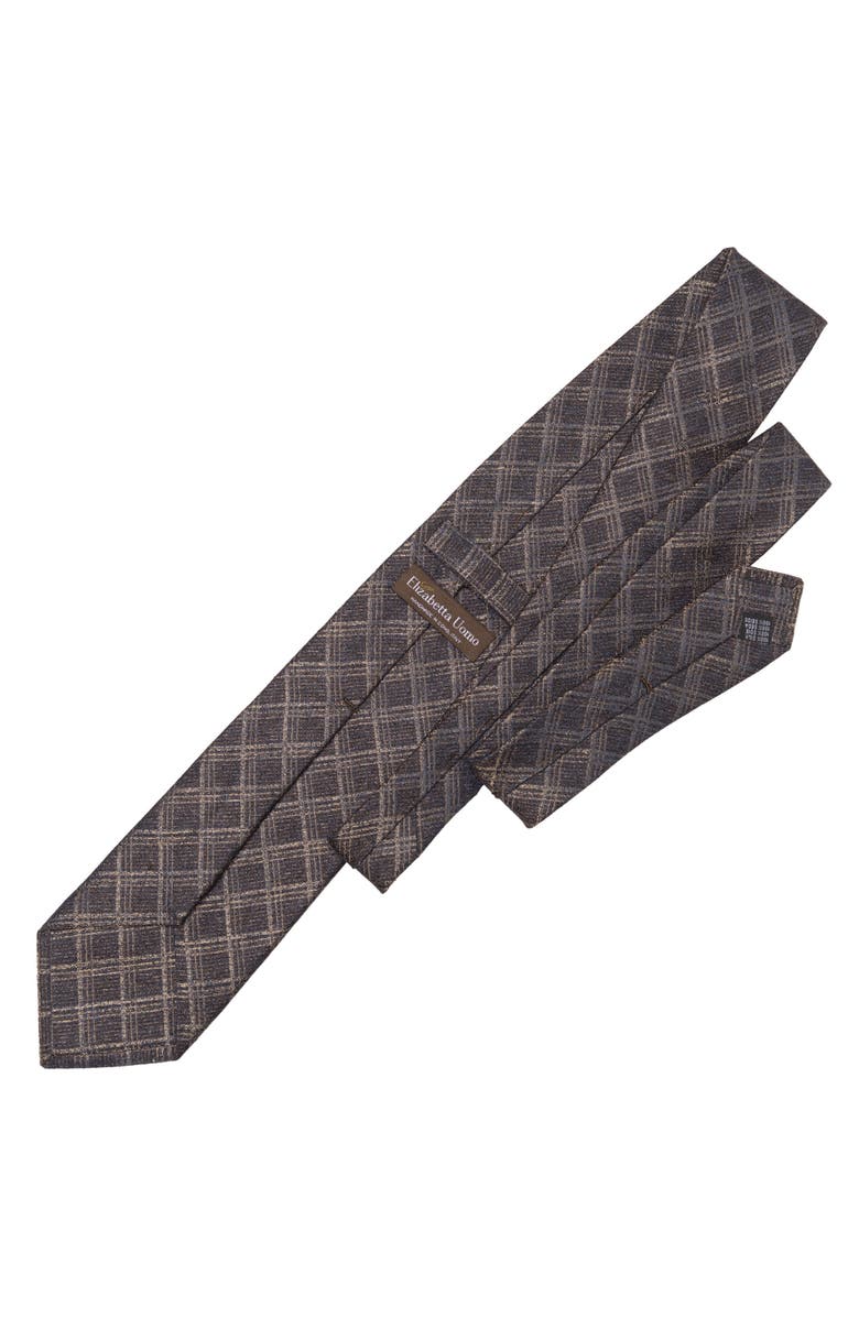 Elizabetta Empoli - Silk Jacquard Tie for Men, Alternate, color, Bronze