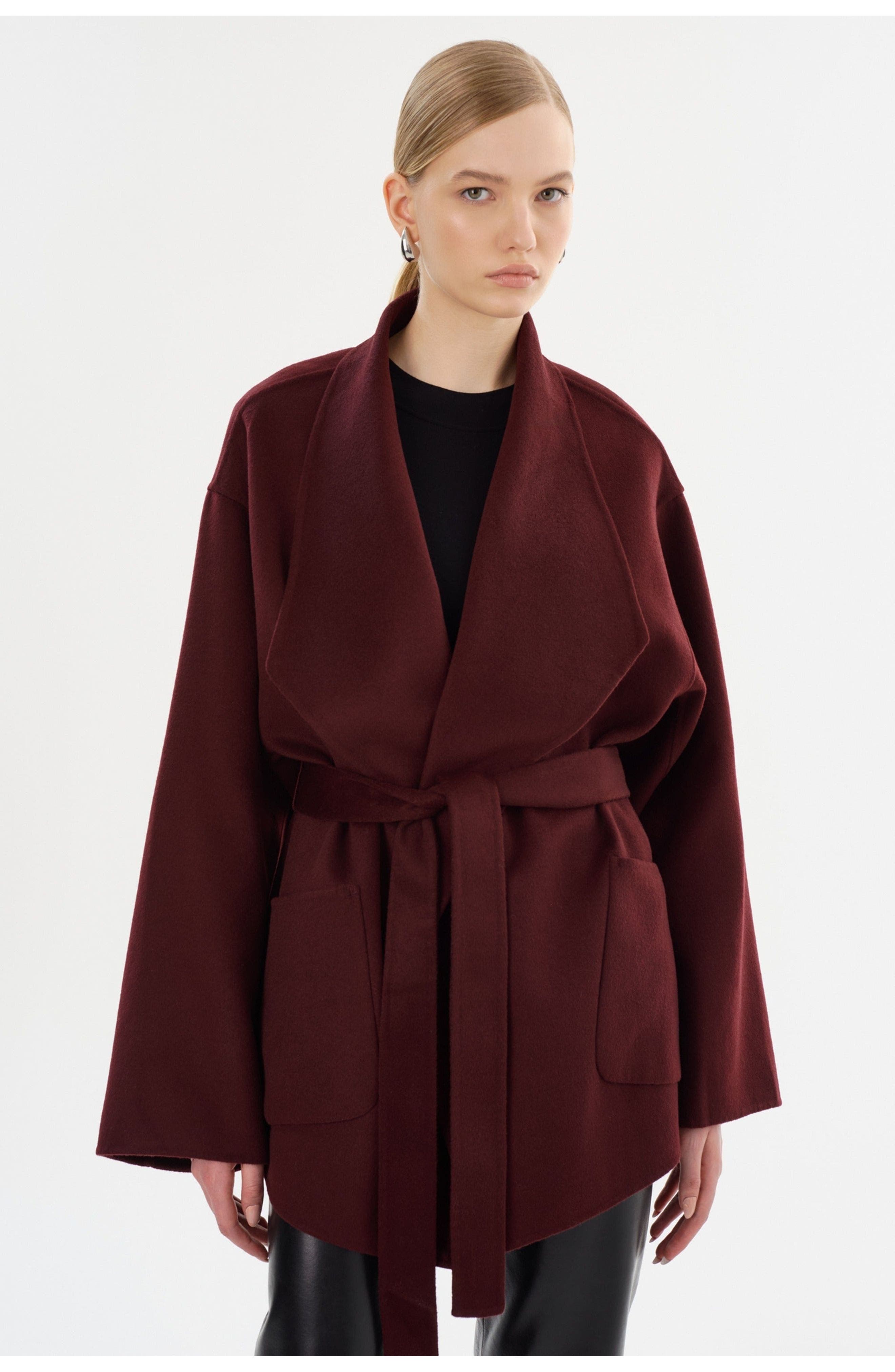 Mekia| Double Face Wool Coat - image 5