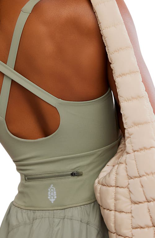 Free People Fp Movement Righteous Runsie Jumpsuit In Green