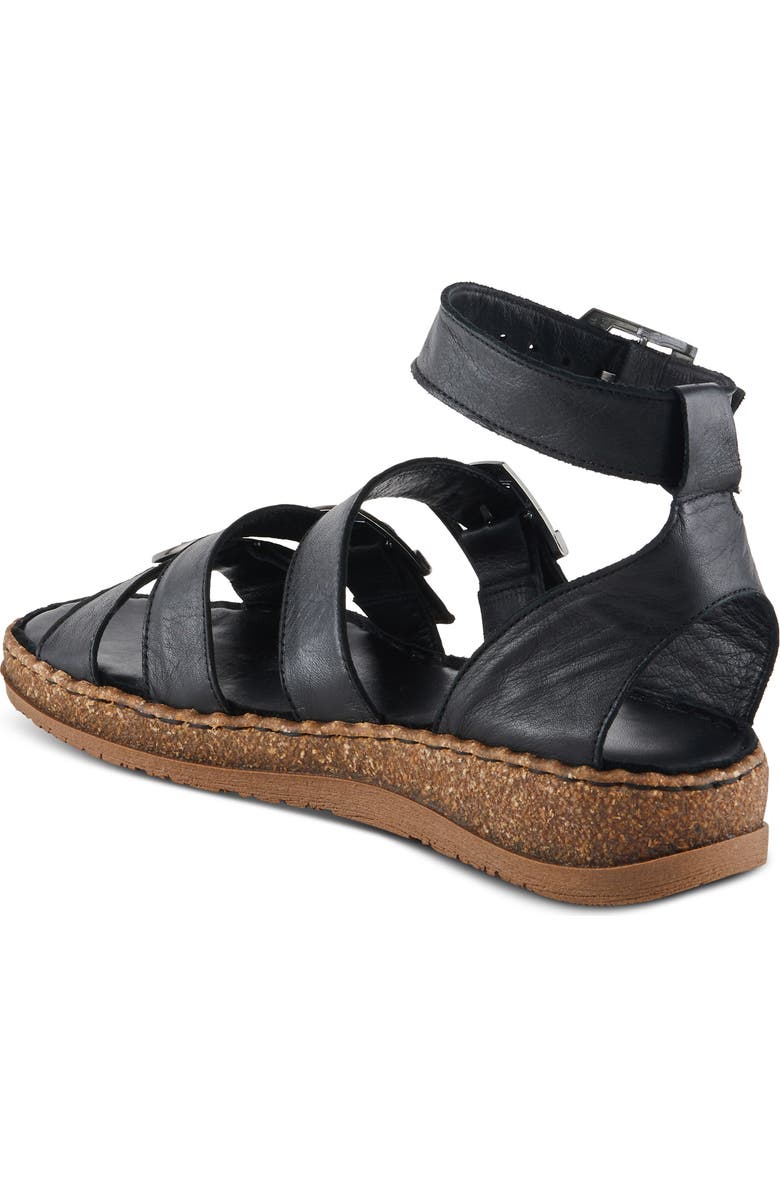 Spring Step Alexcia Ankle Strap Sandal, Alternate, color, Black