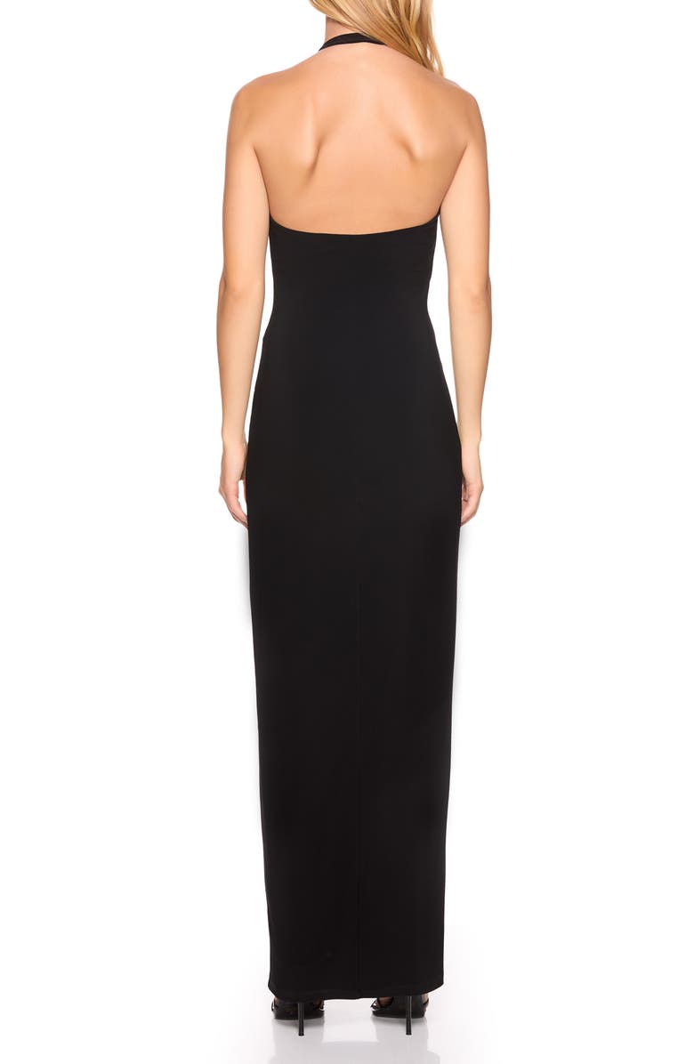 Susana Monaco Open Back Halter Jersey Cocktail Dress, Alternate, color, 