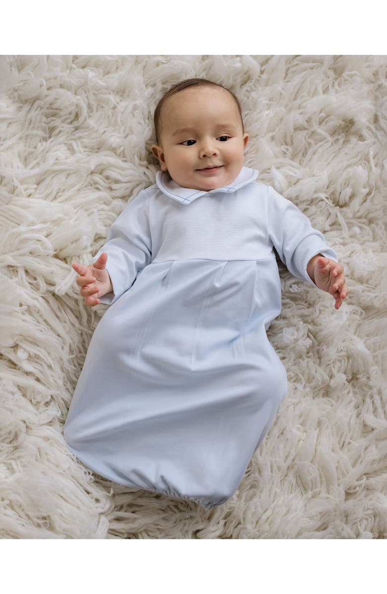 Cuclie Striped Classic Gown, Alternate, color, Lt.blue