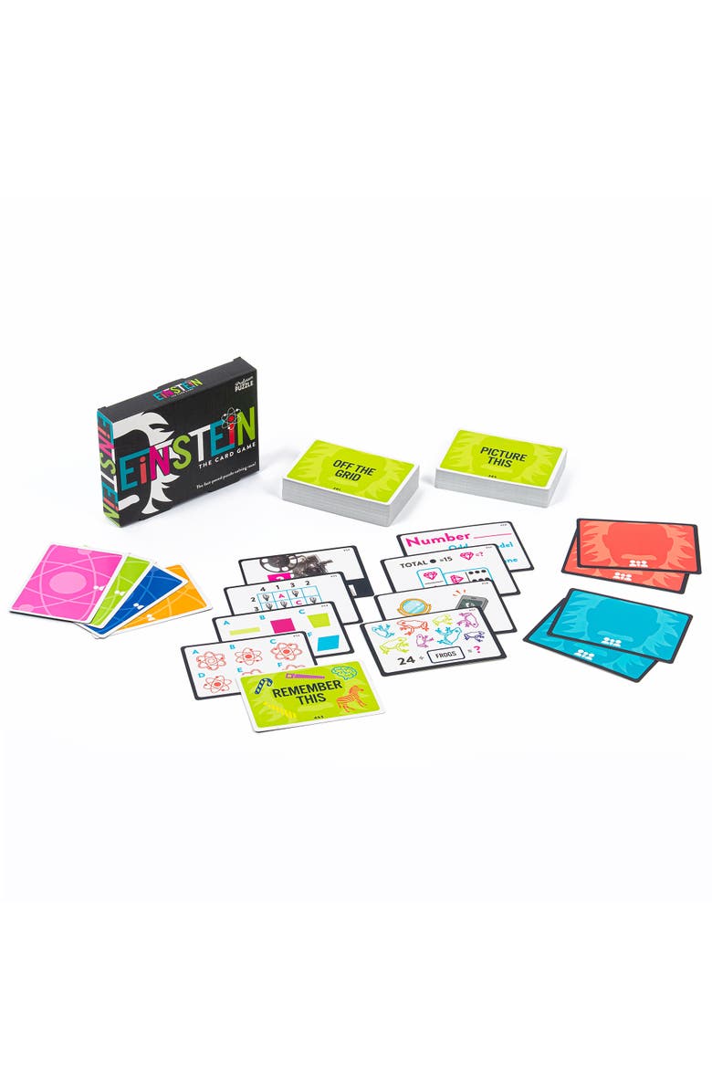Professor Puzzle Einstein The Card Game, Puzzle Solving Race, Alternate, color, Multicolored