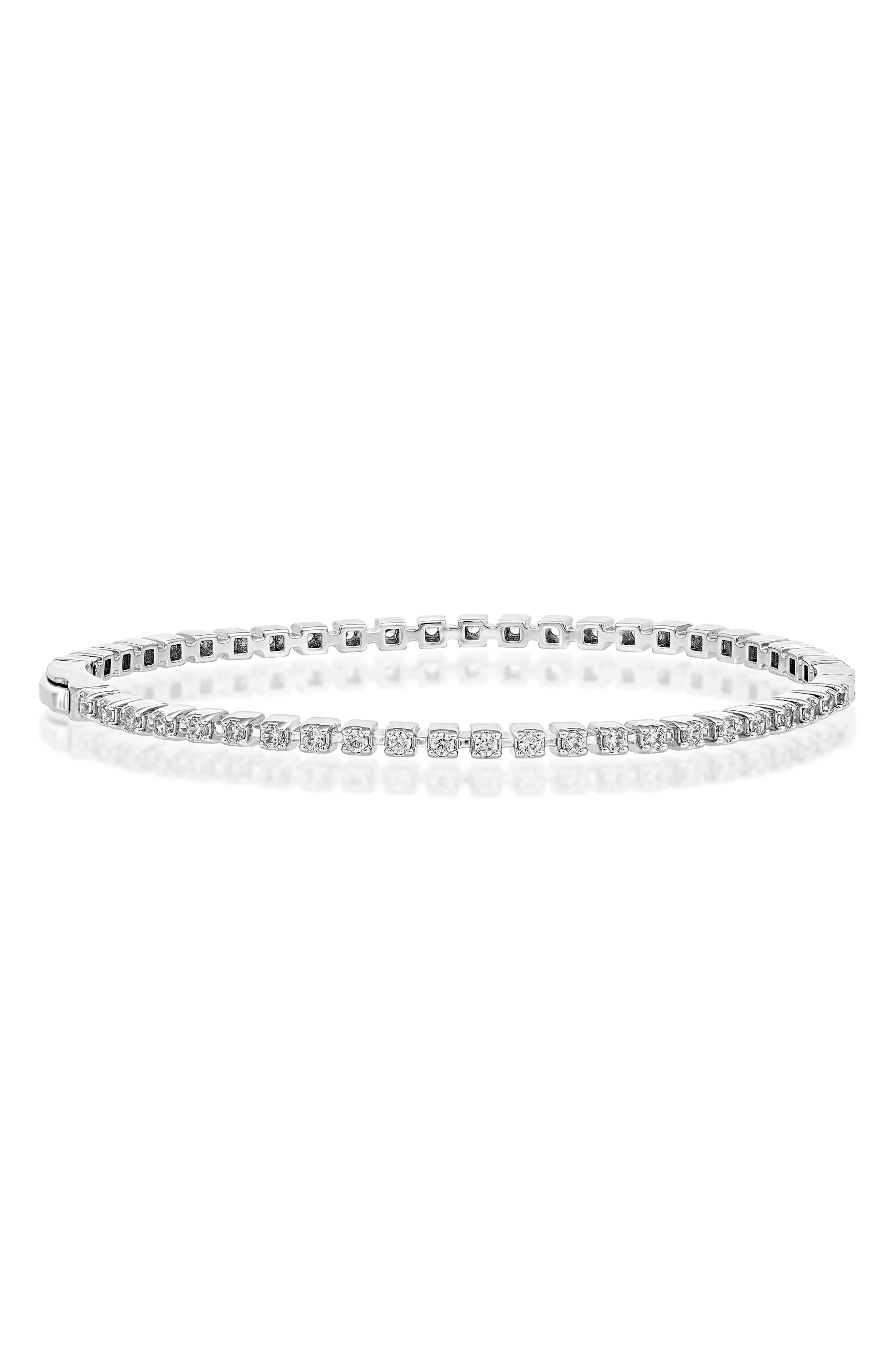 Round Cubic Zirconia Bangle