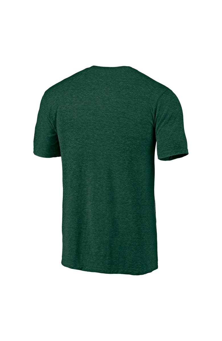 FANATICS Men's Fanatics Branded Heathered Green Oakland Athletics Bringin' The Swingin' Hometown Collection Tri-Blend T-Shirt, Alternate, color,