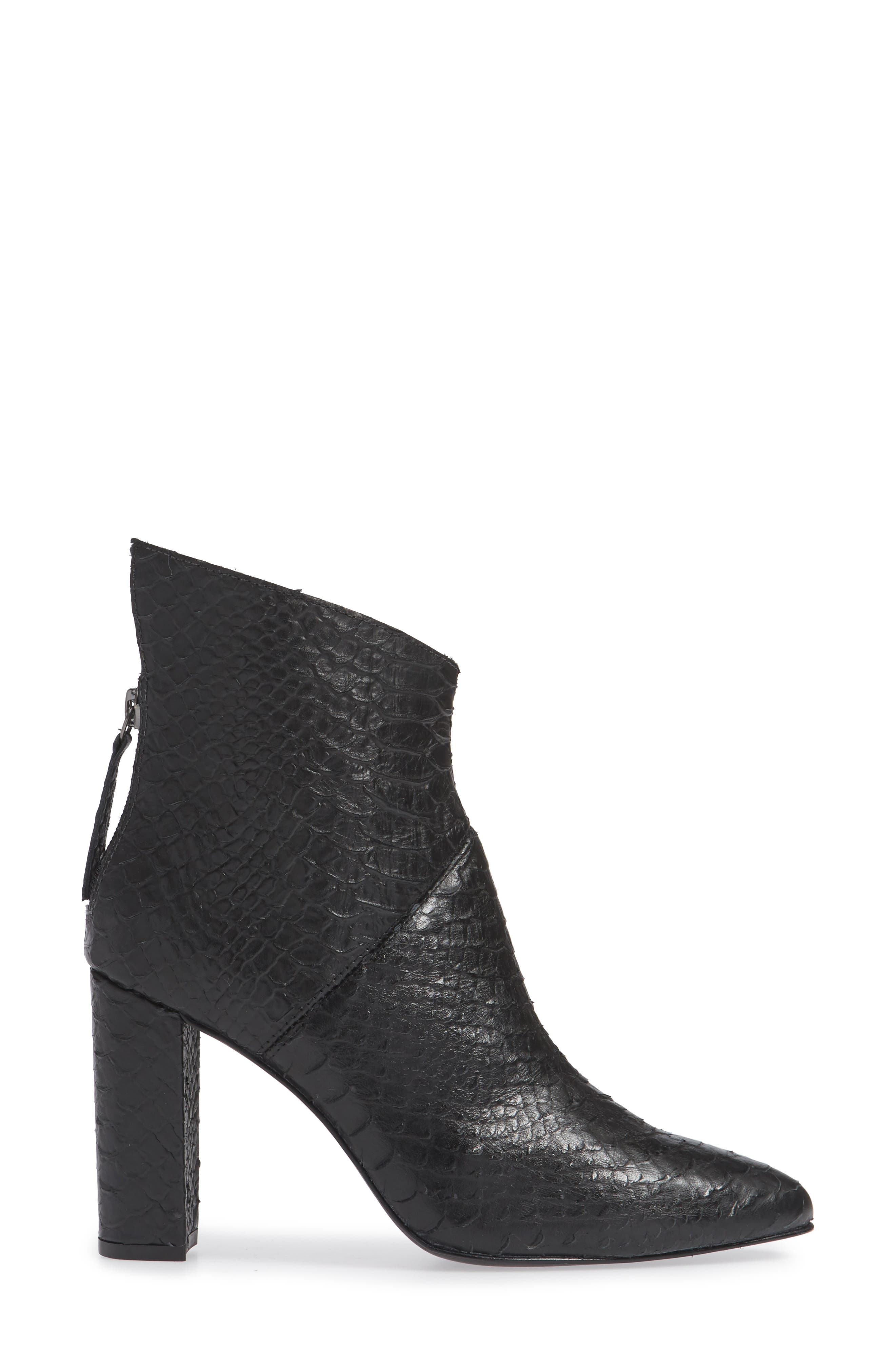 Tinsel Bootie, Alternate, color, BLACK LEATHER