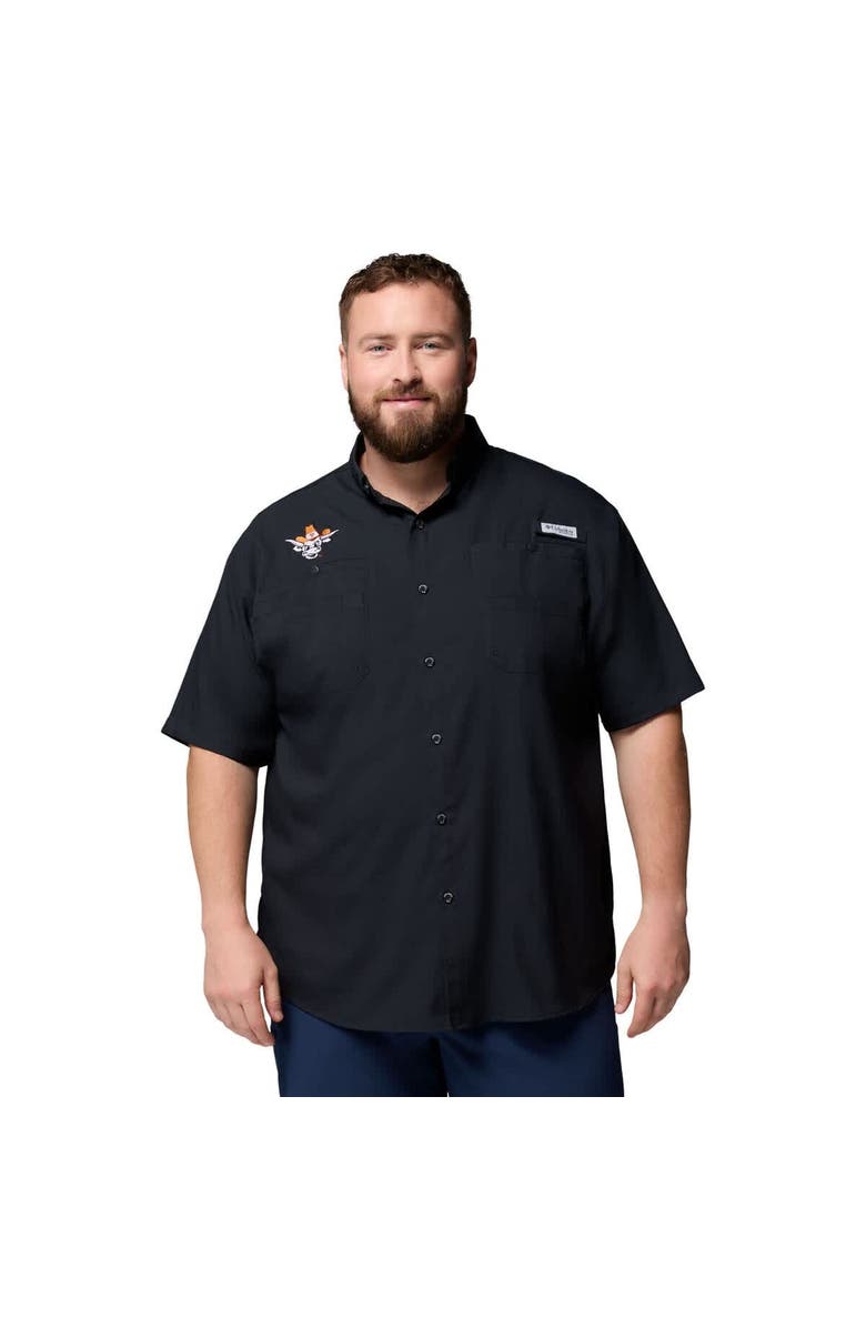 Columbia Men's Columbia  Black Texas Longhorns Big & Tall Tamiami Omni-Shade Button-Down Shirt, Main, color, 