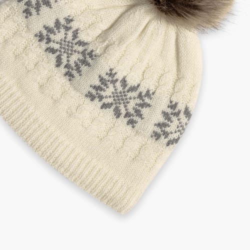 Turtle Fur Leira Wool Pom Beanie In Neutral