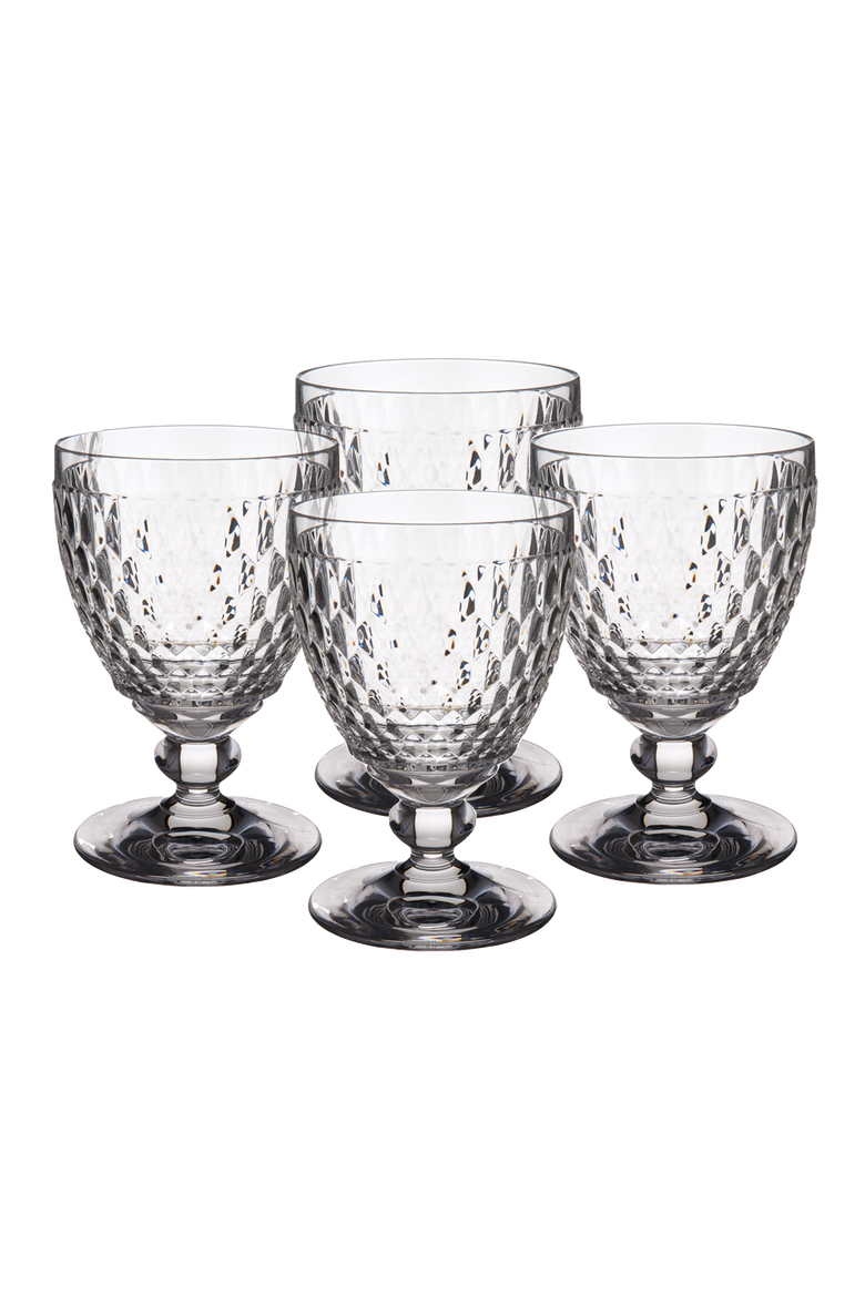 Boston Set of 4 Goblets, Main, color, clear