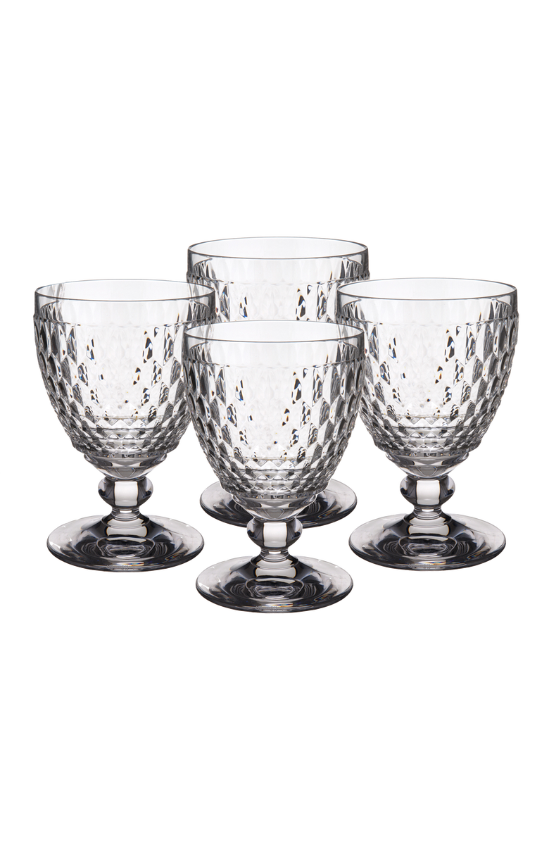 Villeroy & Boch Boston Set of 4 Goblets, Main, color, Clear